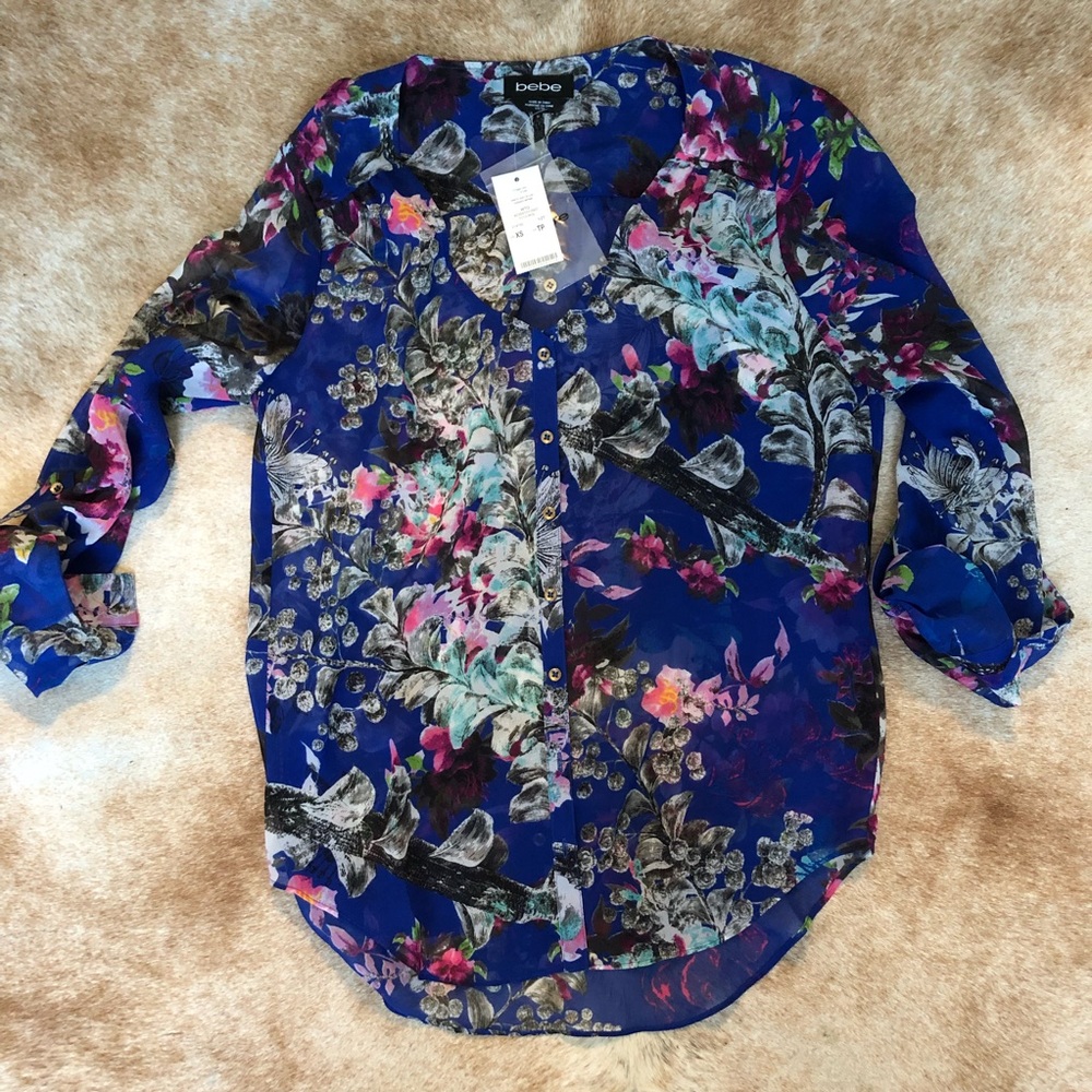 Floral Bebe Top